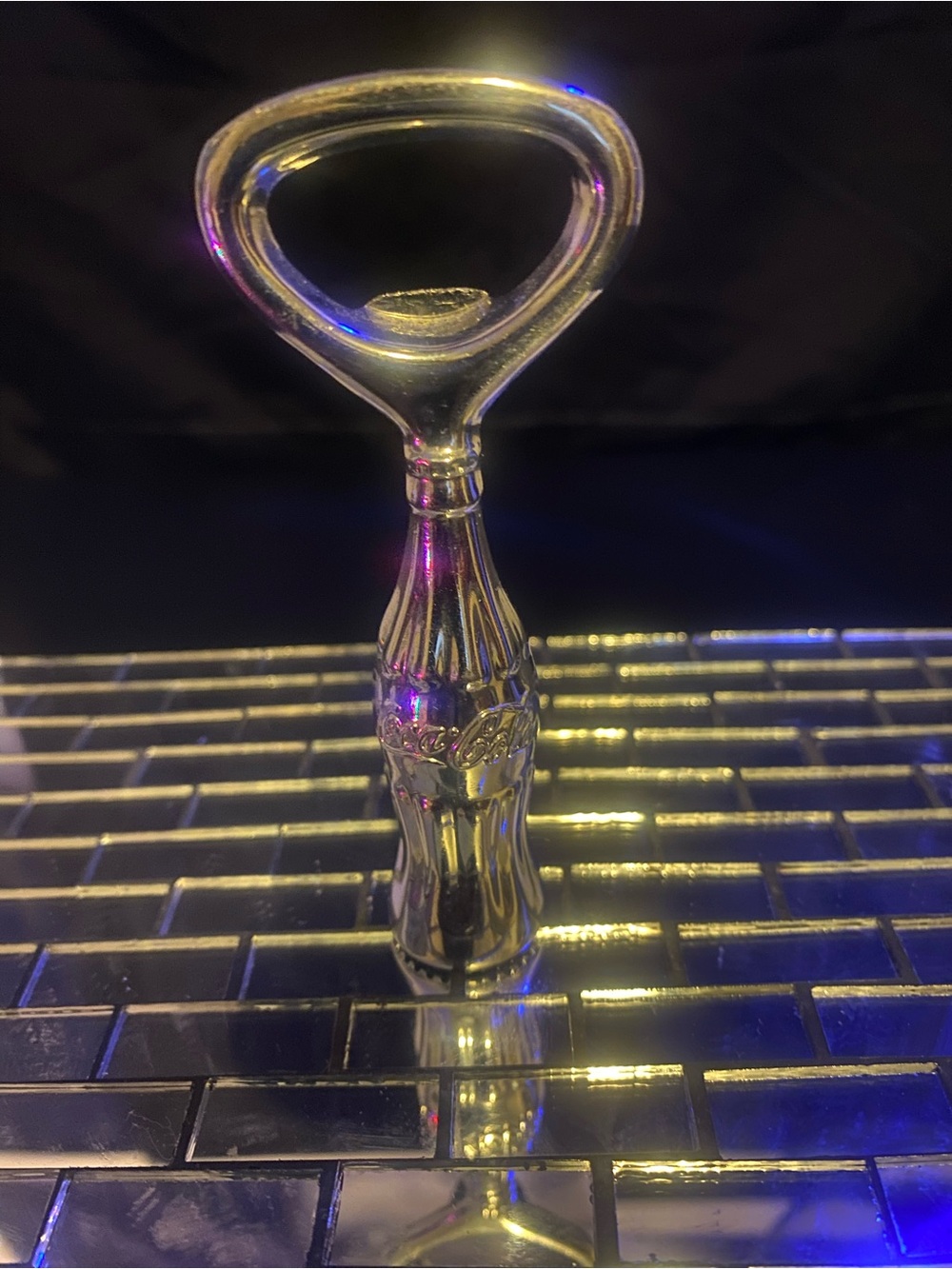 Coca Cola Silver-Tone Decorative Bottle Opener